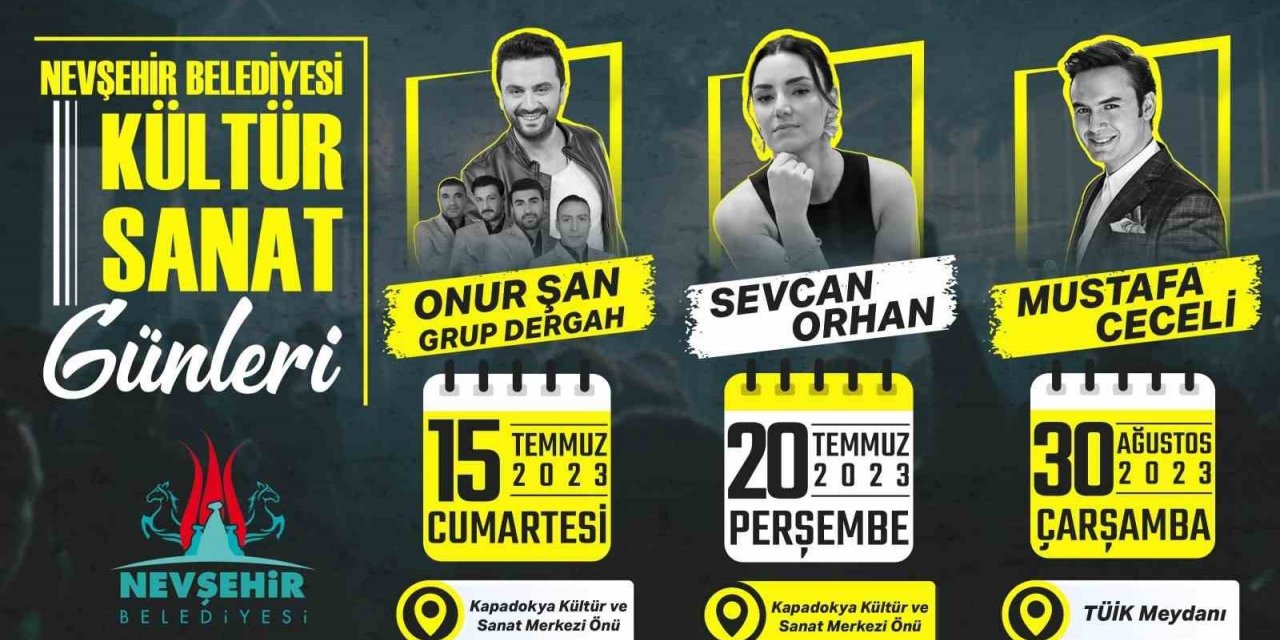 Nevşehir Belediyesi yaz konserleri Temmuz ayında başlıyor