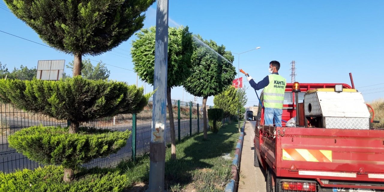 Kahta Belediye ilaçlama çalışmalarını yoğunlaştırdı