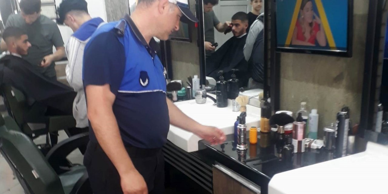 Altınova’da berberler denetlendi