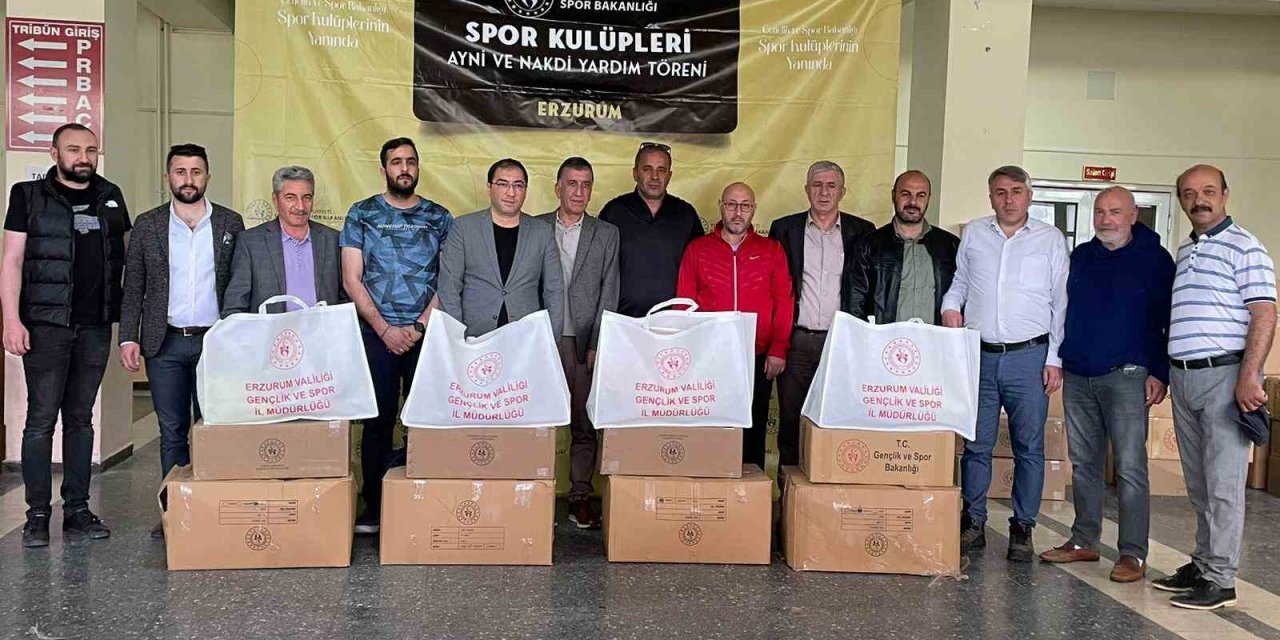 Amatör sporculara malzeme desteği