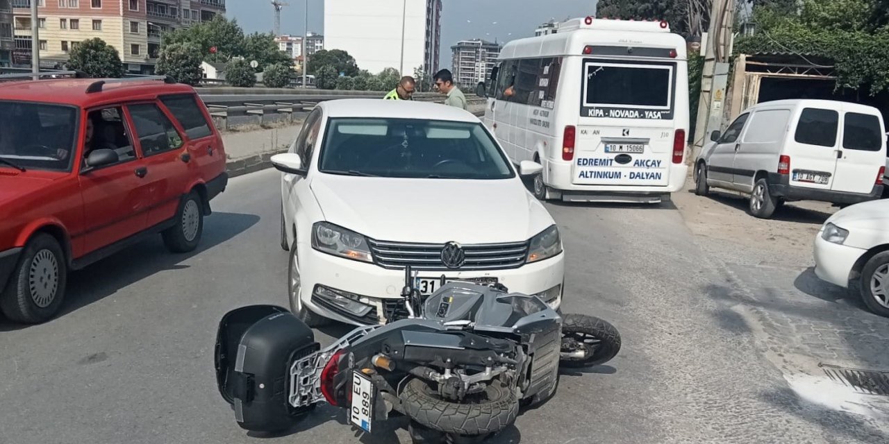 Yozgat’tan geldi, Edremit’te kaza yaptı