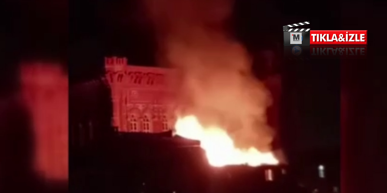 Fatih’te binada korkutan yangın