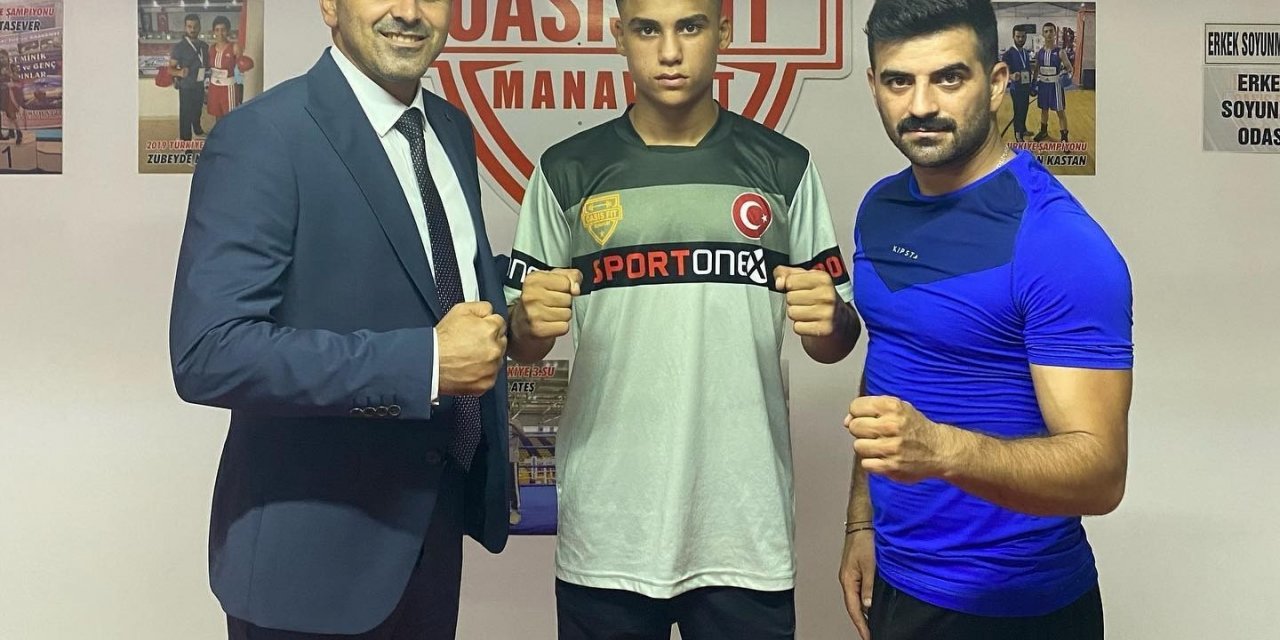 Manavgatlı boksör verdiği sözü tuttu