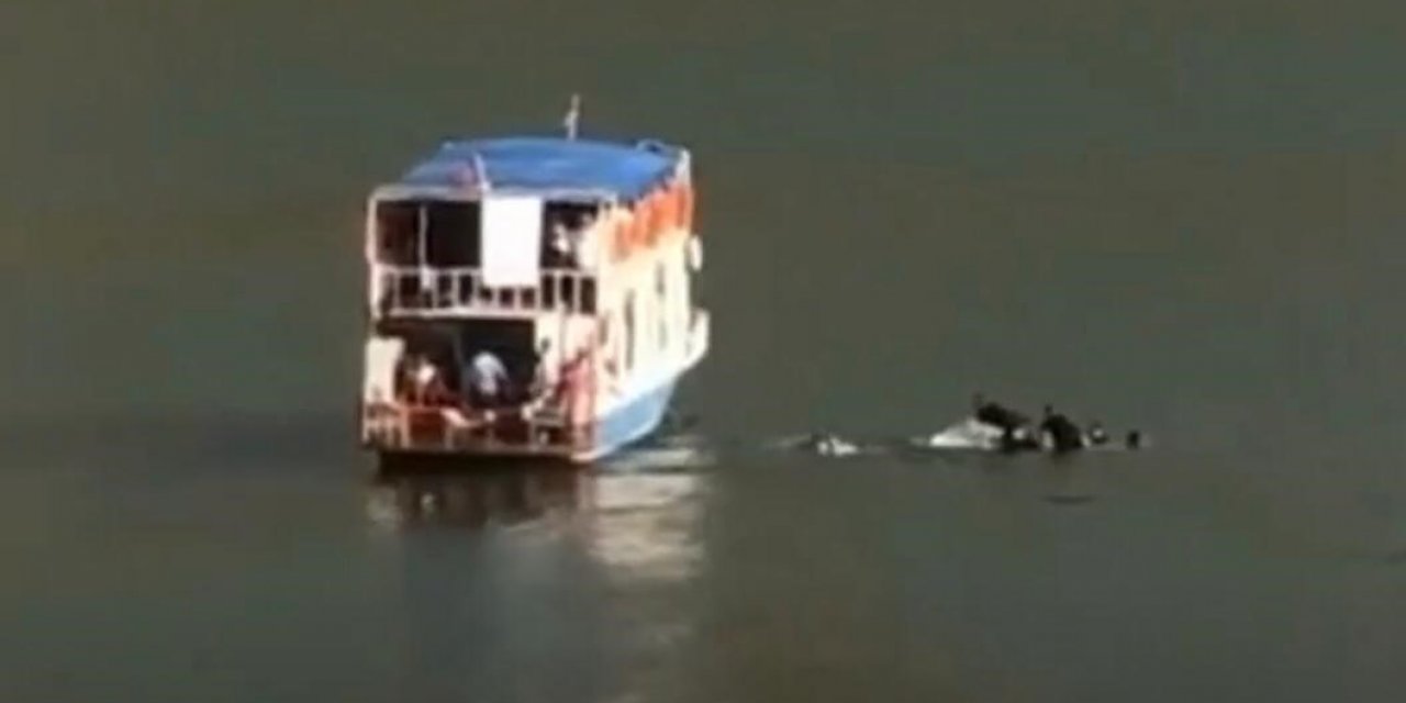 Siirt’te sandal alabora oldu, 8 kişi ölümden döndü