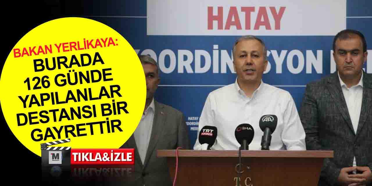 Bakan Yerlikaya'dan Hatay’a 197 bin 248 konut açıklaması! Konya Konteyner Kent sakinleri ile buluştu