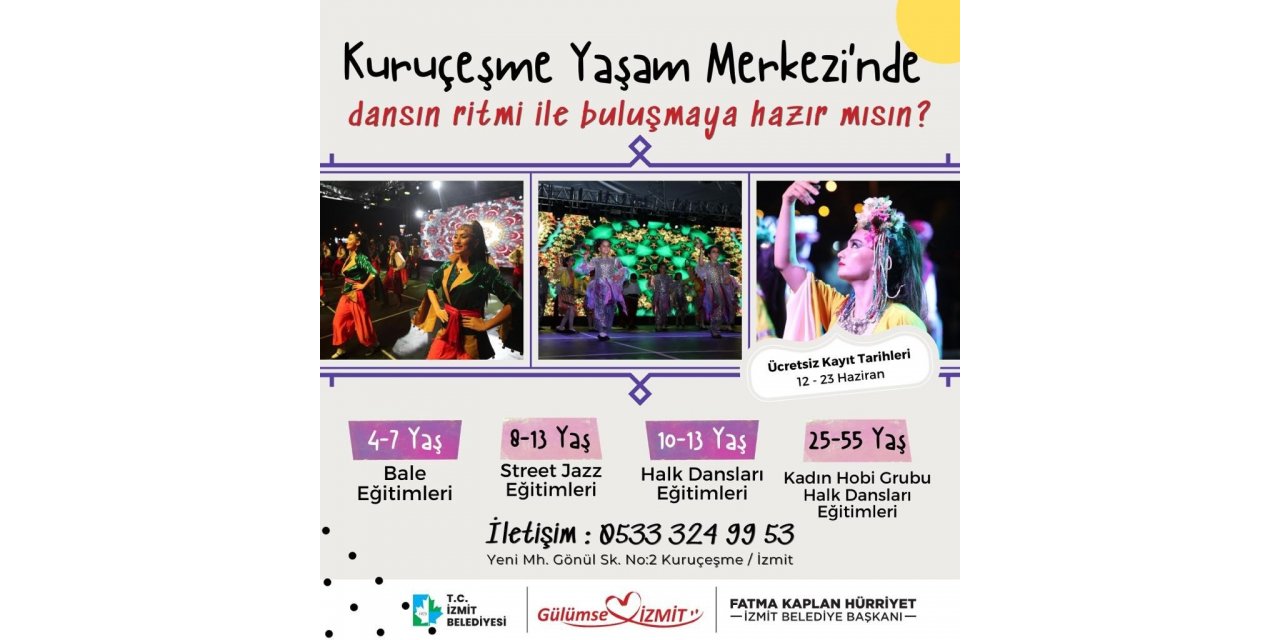 Dans eğitimleri için başvurular başladı