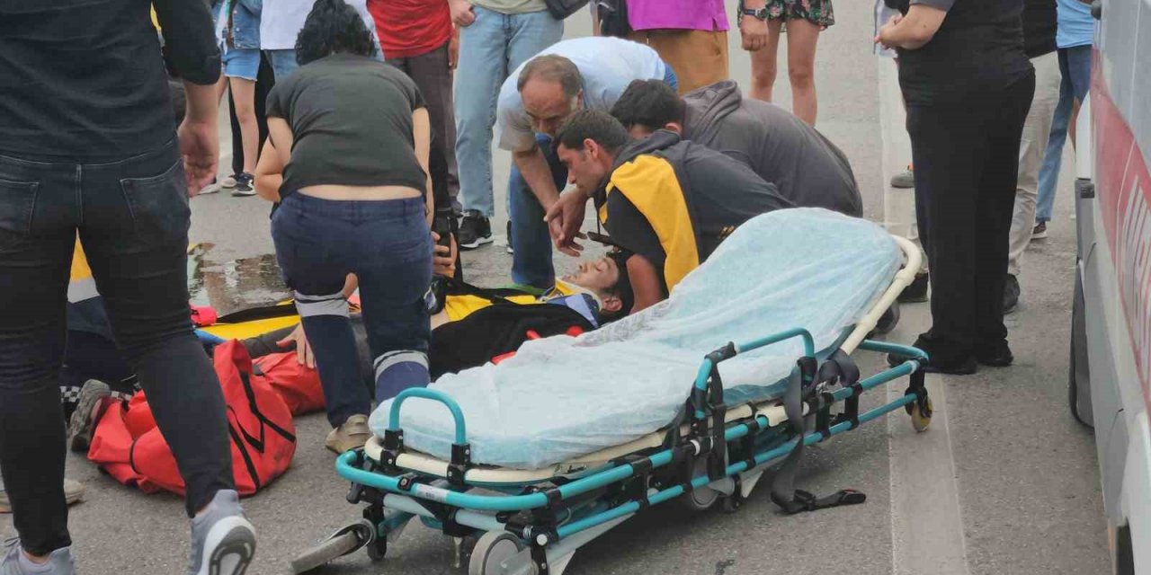 Yerde acı içerisinde yatarken yakınlarını aramayı ihmal etmedi