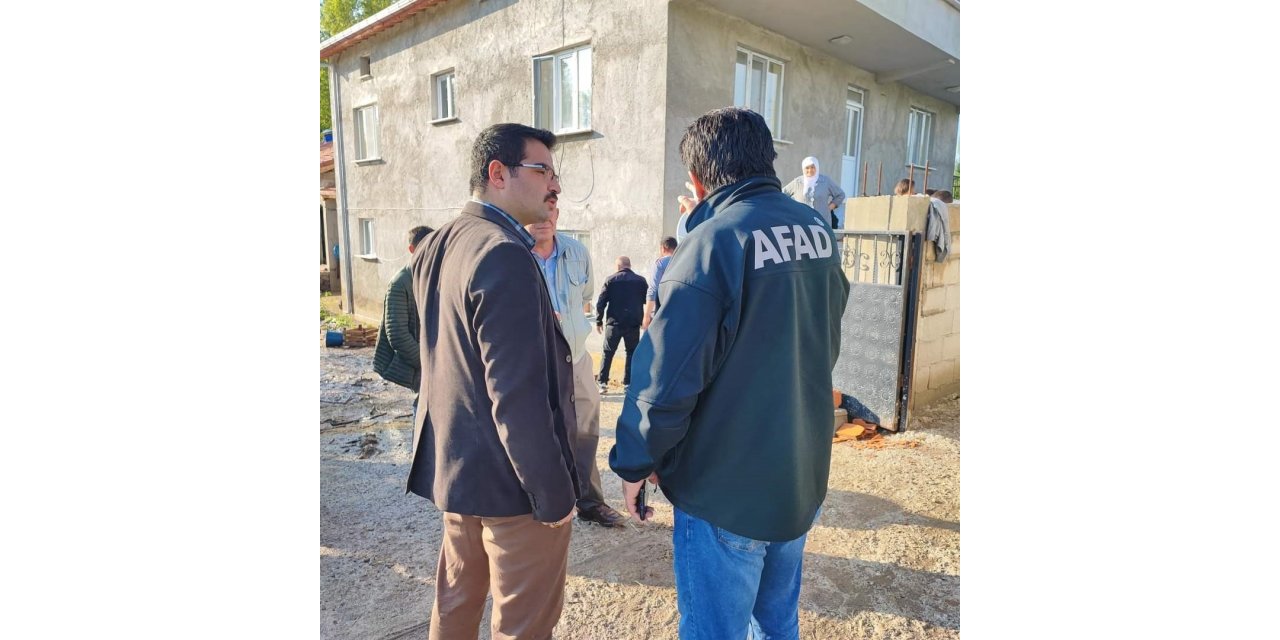 Selden etkilenen köylerde hasar tespit çalışması başlatıldı