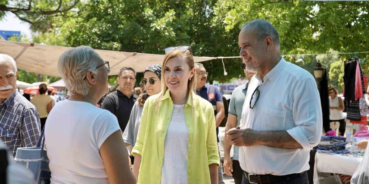 Kaymakam ve Belediye Başkanı pazarcı esnafının taleplerini dinledi