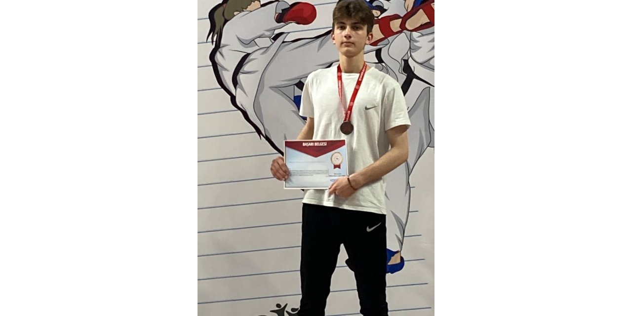 Afyonkarahisarlı sporcu Bilal Koca Türkiye 3’üncüsü oldu