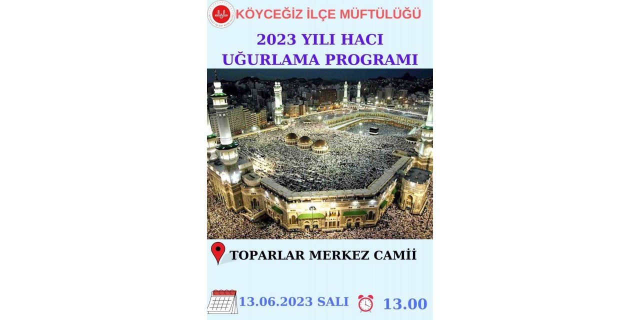 Köyceğizli hacı adayları törenle uğurlanacak