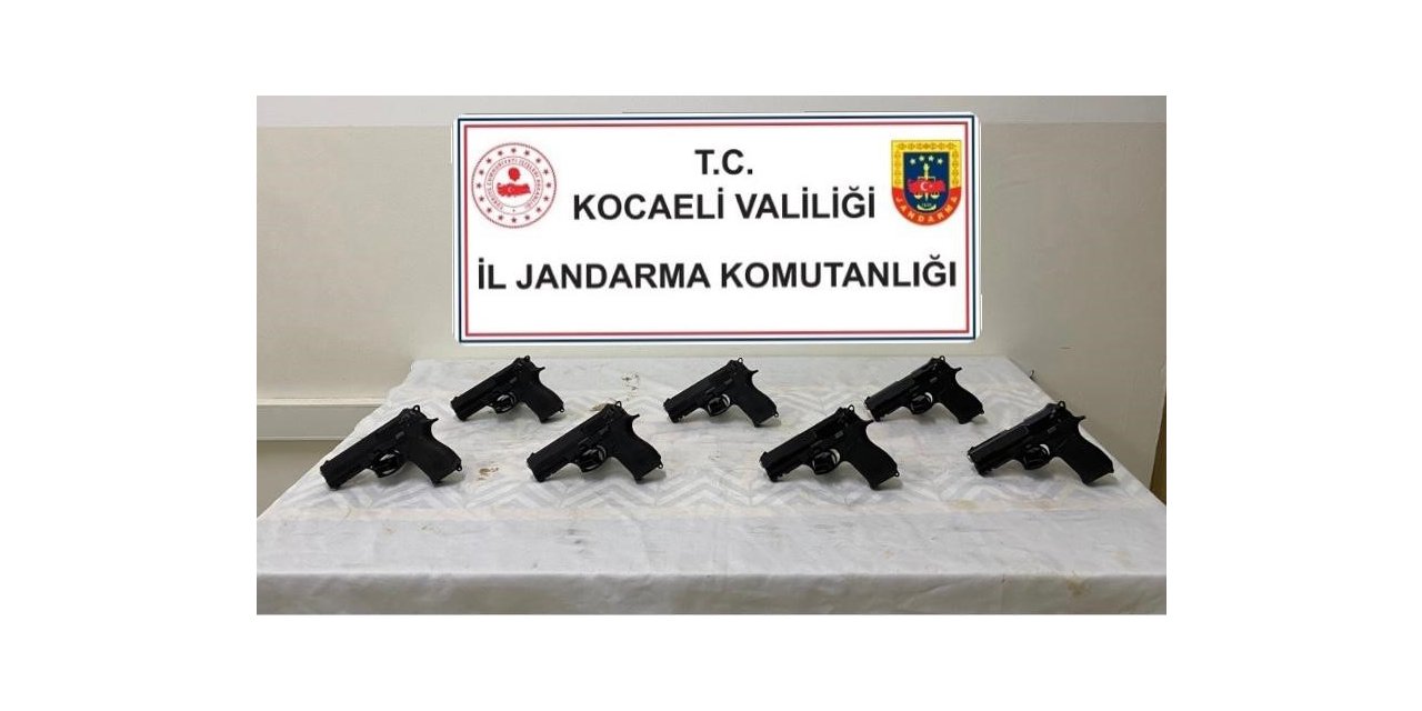 Operasyonda 7 ruhsatsız tabanca ele geçirildi