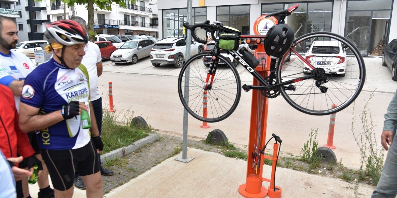 Kartepe’de kurulan Bisiklet Bakım İstasyonlarının montajı tamamlandı