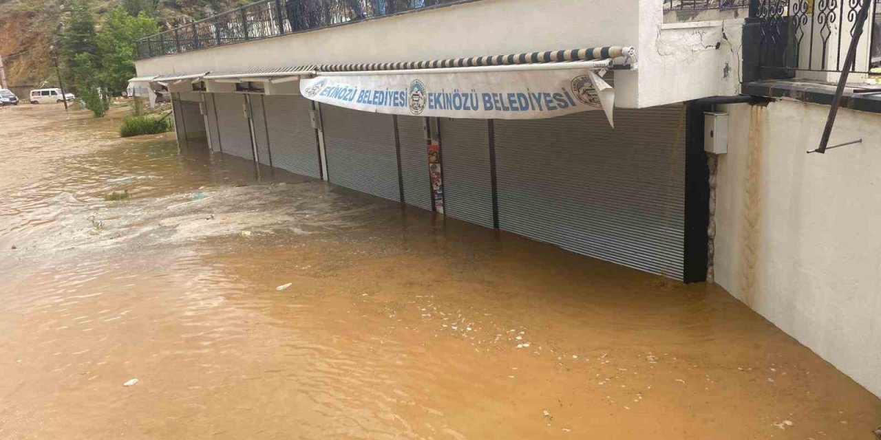 Ekinözü’nde yağmur sele neden oldu