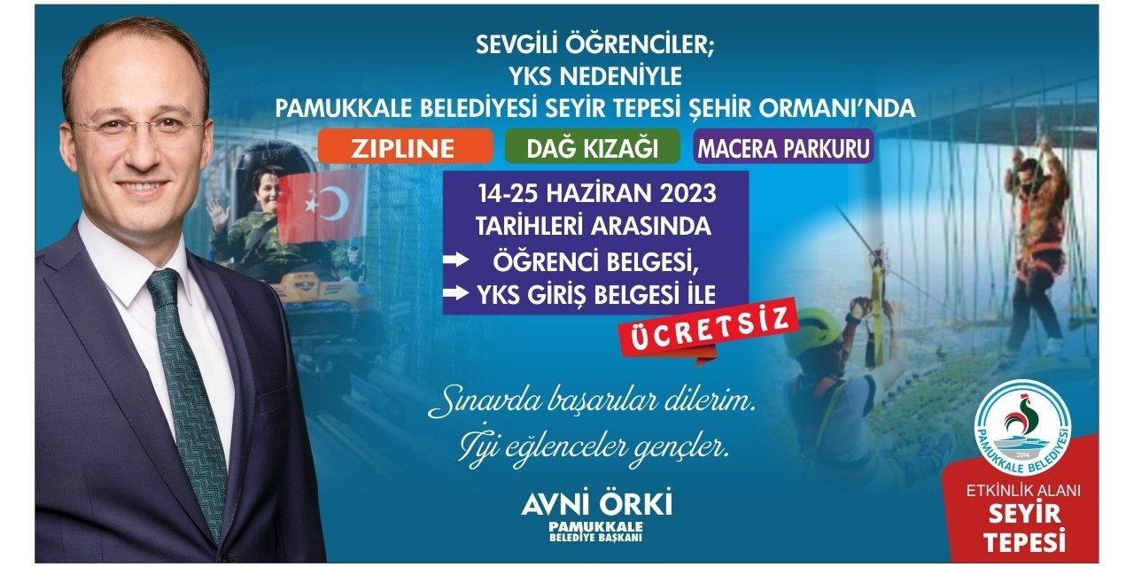 Pamukkale Belediyesi’nden YKS’ye gireceklere sınav hediyesi