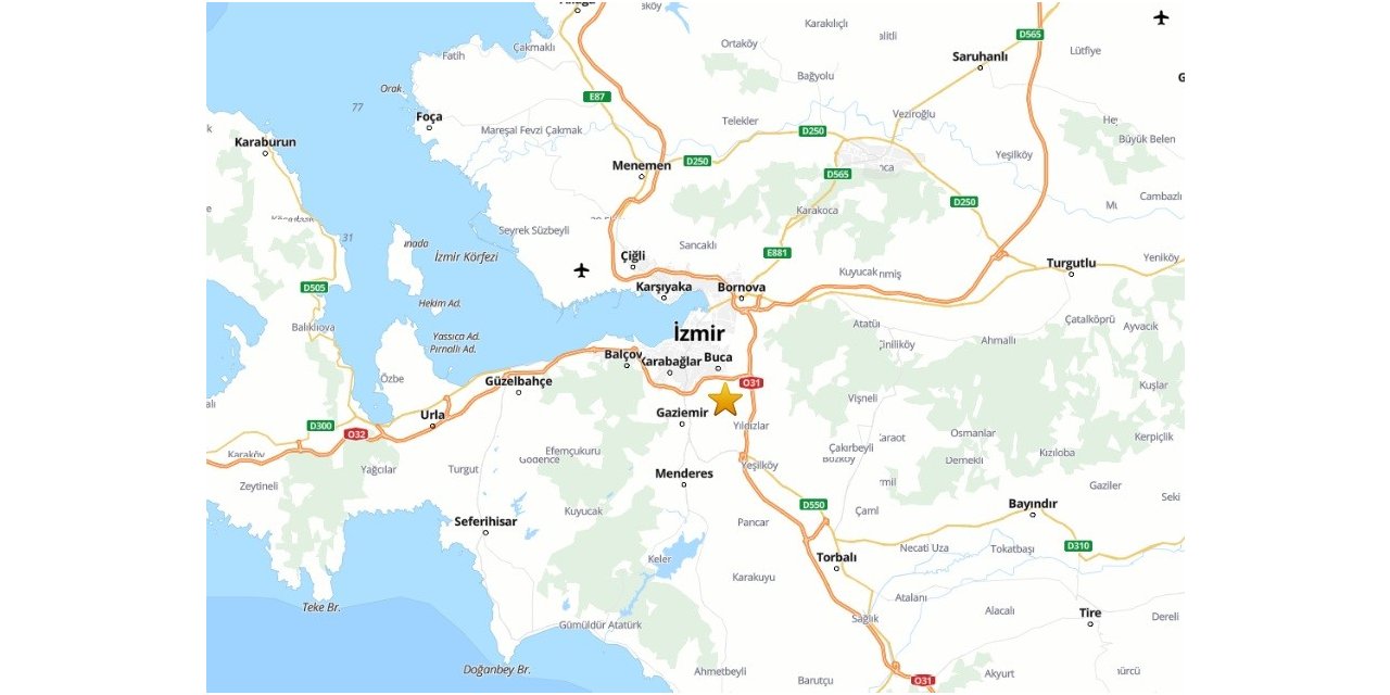 İzmir’de 3.9 büyüklüğünde deprem