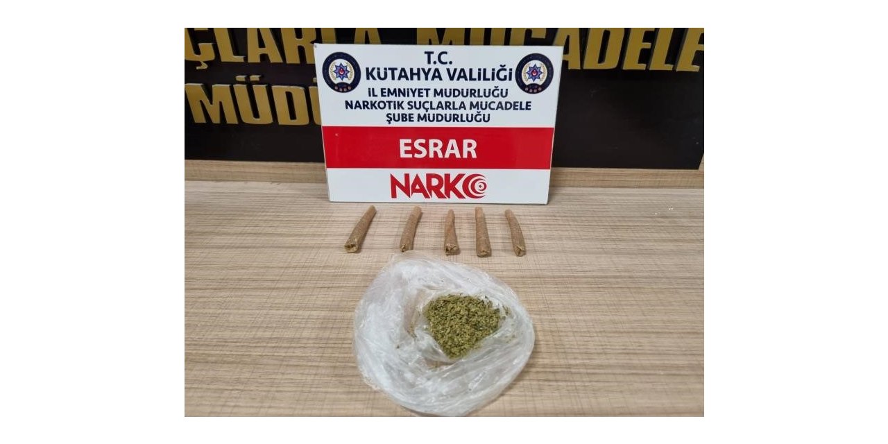 Kütahya’da iki şahsın üzerinde uyuşturucu ele geçirildi