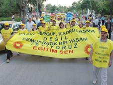 Eğitim-Senden protestolu yürüyüş