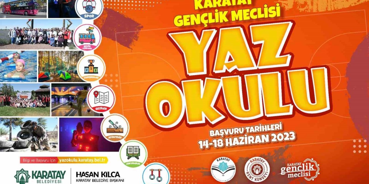 Karatay Gençlik Meclisi Yaz Okulu başvuruları başladı