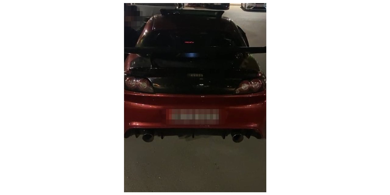 Park içerisinde drift atan sürücüye 33 bin lira ceza