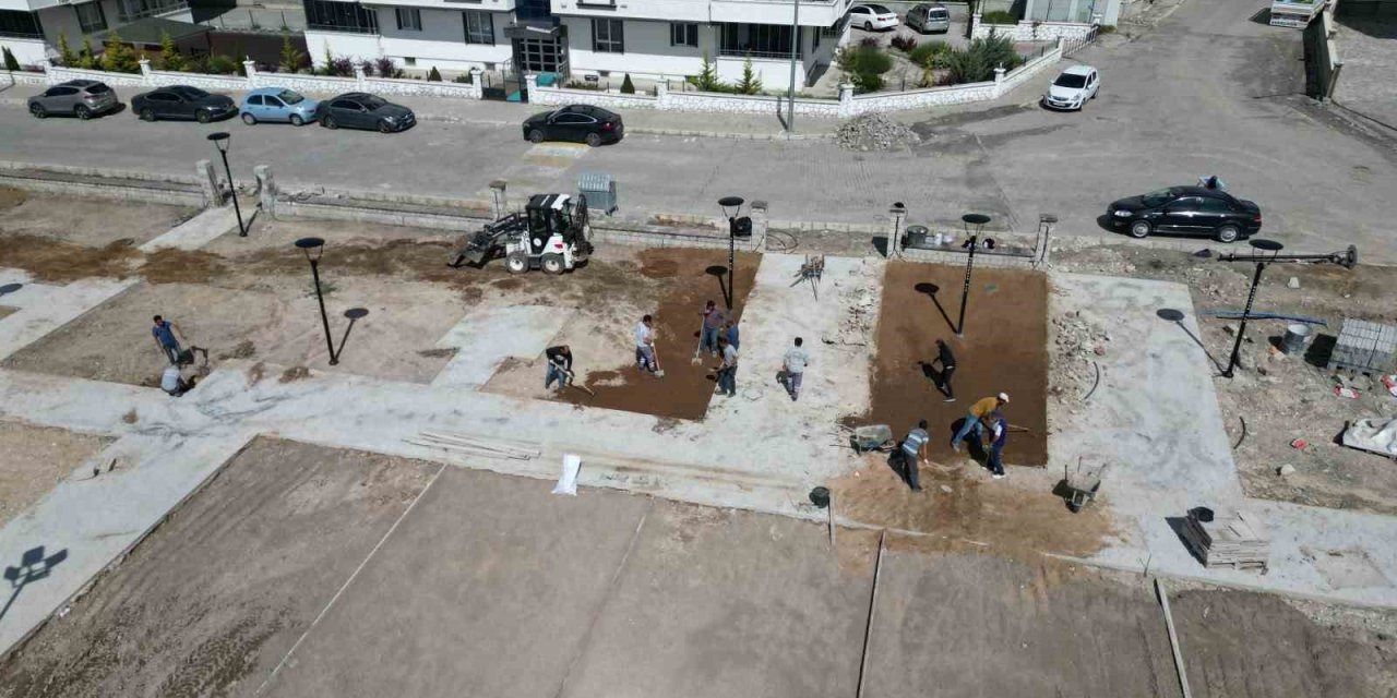 Güzelyurt Mahallesinde yeni park yapımı başladı
