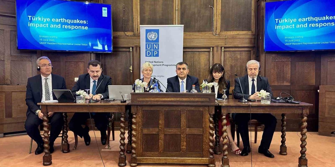 Depremde Gaziantep’e yapılan çalışmalar Bürüksel’de anlatıldı