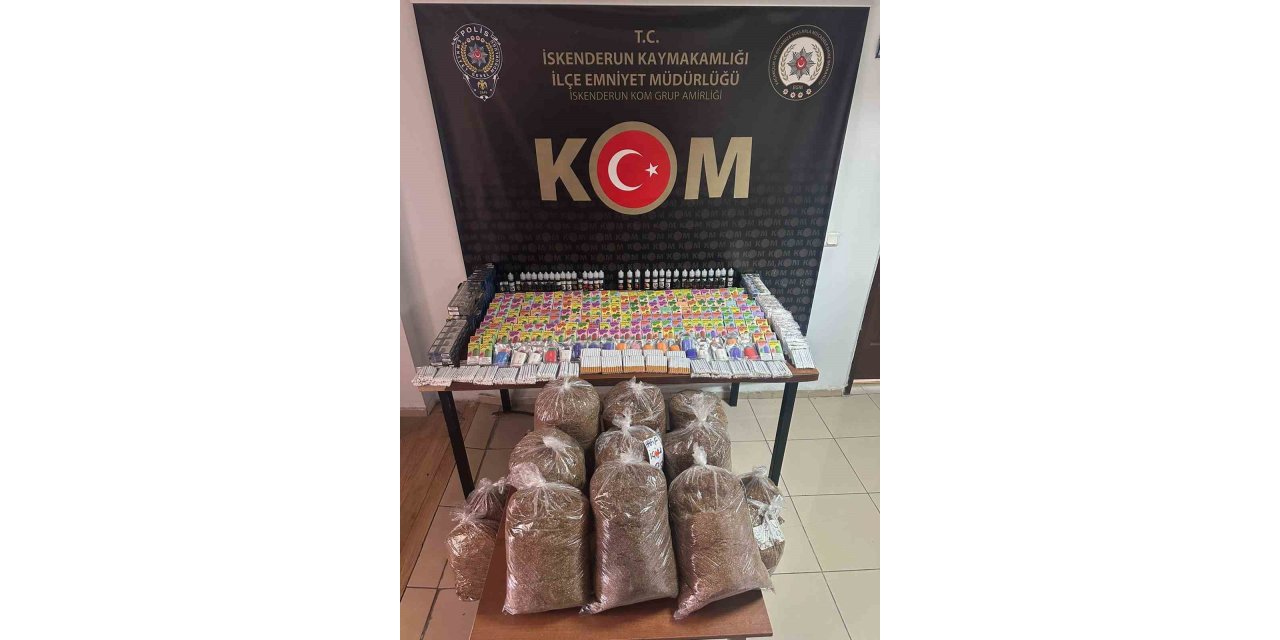 Hatay’da gümrük kaçağı tütün operasyonu