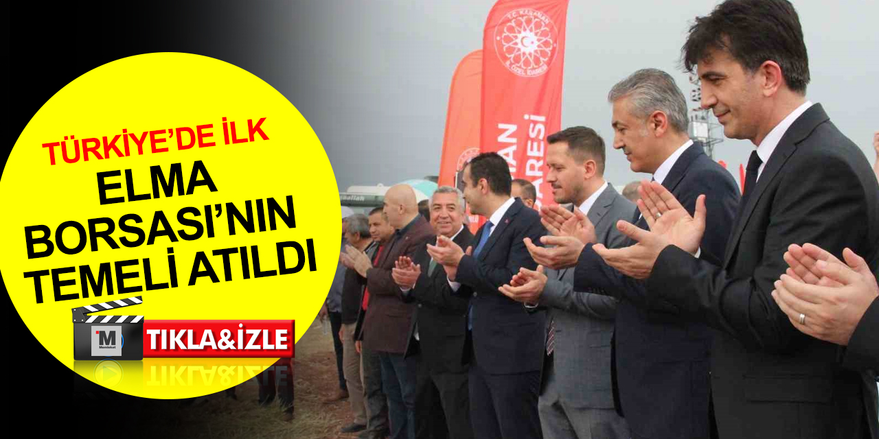 Türkiye’nin ilk Elma Borsası’nın temeli Karaman’da atıldı