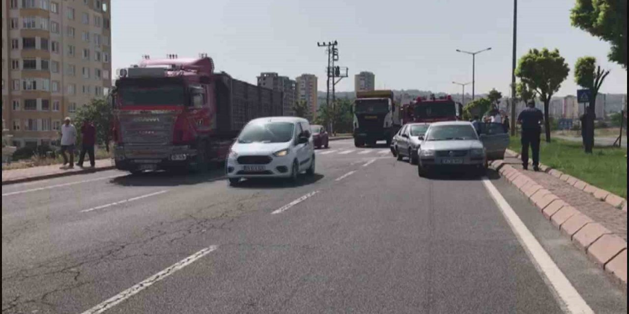 7 araç birbirine girdi: 1 yaralı