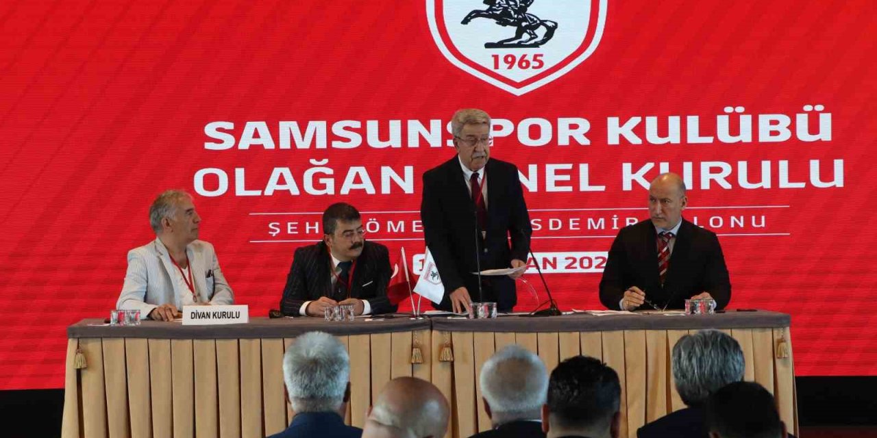 Samsunspor’da Yüksel Yıldırım, katılamadığı kongrede yeniden başkan seçildi