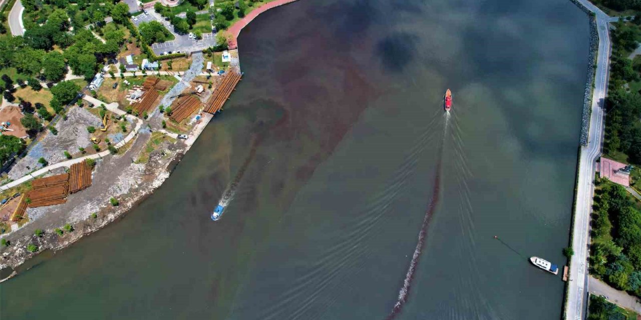 Haliç’te korkutan görüntü