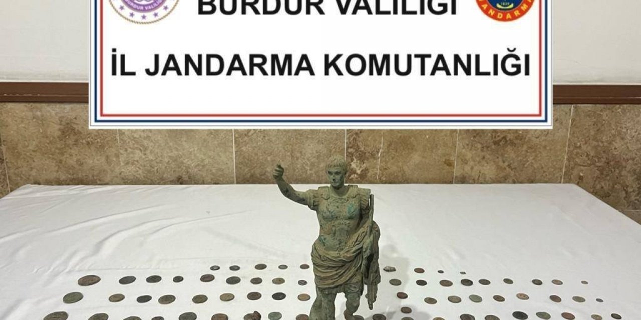Burdur’da tarihi eser operasyonu