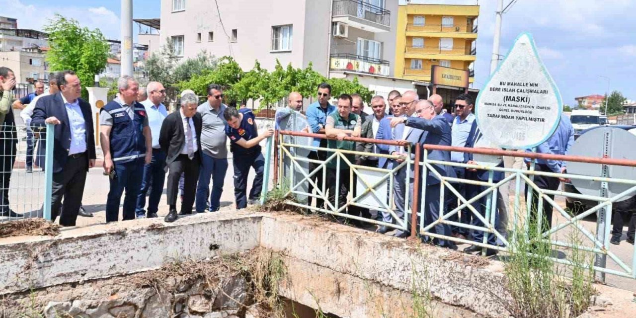Başkan Ergün, Akhisar’daki çalışmaları yakından takip ediyor