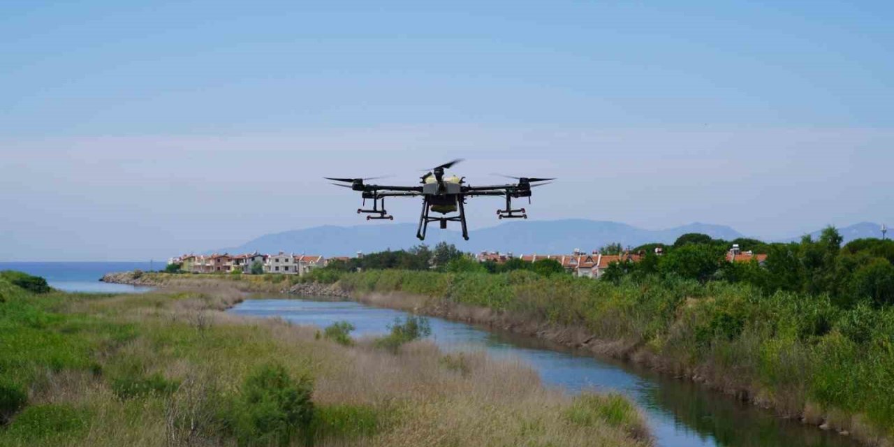Balıkesir’de hem karadan hem de havadan haşere ile mücadele
