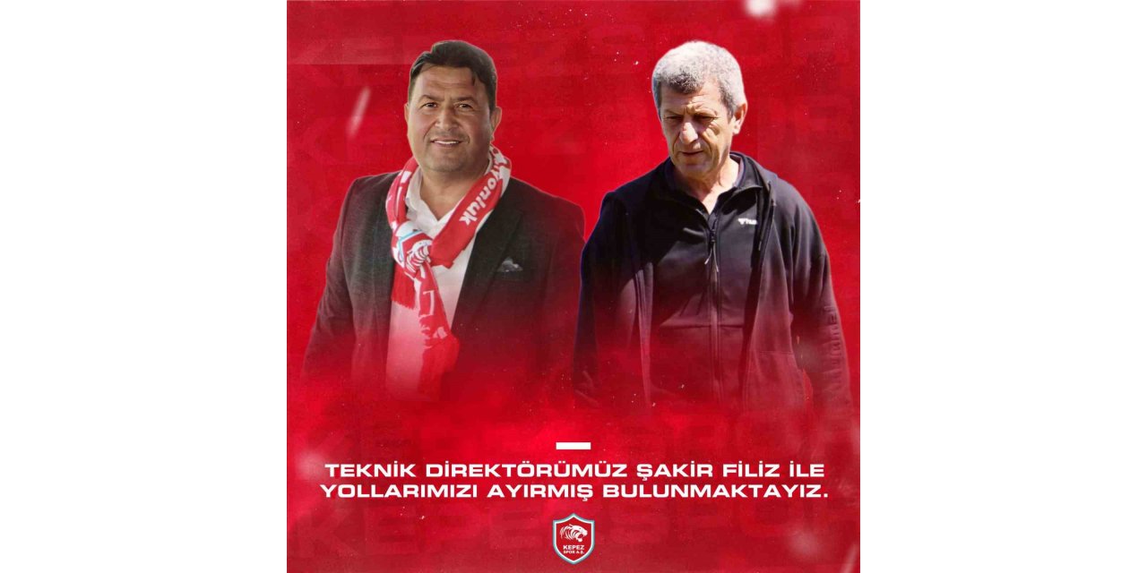 Kepezspor’da Teknik Direktör Şakir Filiz ile yollar ayrıldı