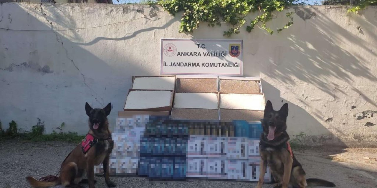 Ankara İl Jandarma Komutanlığı 825 bin liralık kaçak ürün ele geçirdi