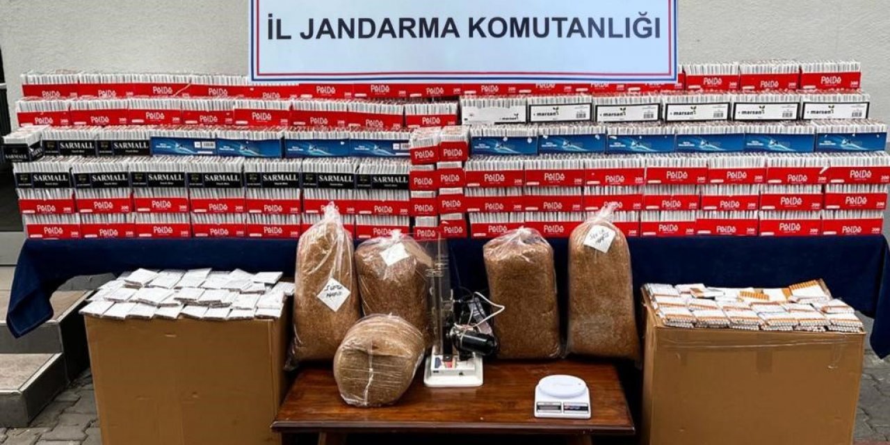 Çankırı’da 80 bin sarılmış makaron ele geçirildi