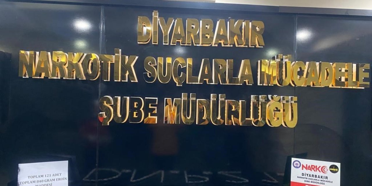 Diyarbakır’da 4 kişinin sindirim sisteminden 840 gram eroin ele geçirildi: 4 kişi tutuklandı