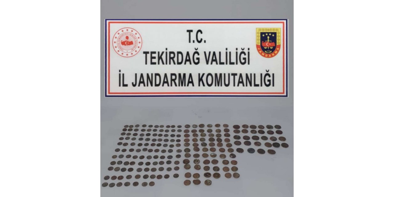 Tekirdağ’da 198 sikke ele geçirildi