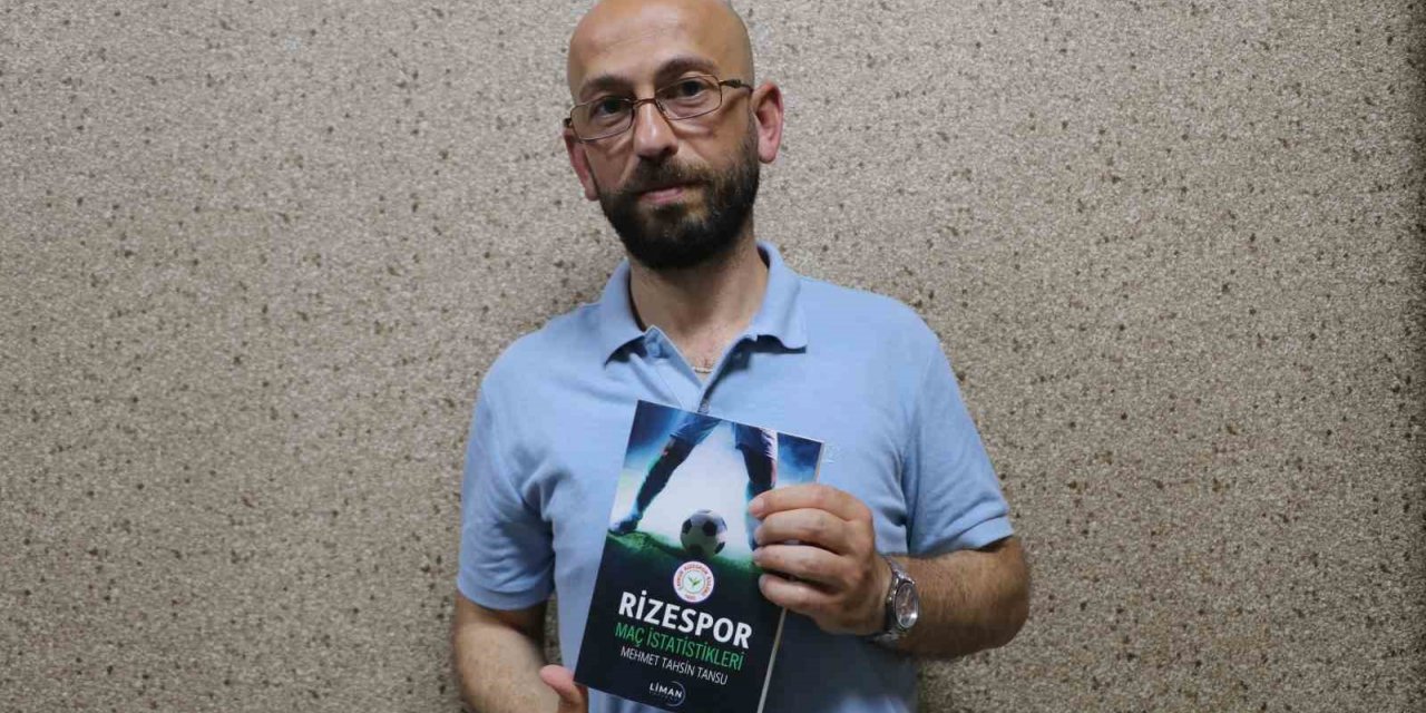 Rizeli araştırmacı, Rizespor’un 55 sezonluk maç istatistiklerini kitap haline getirdi