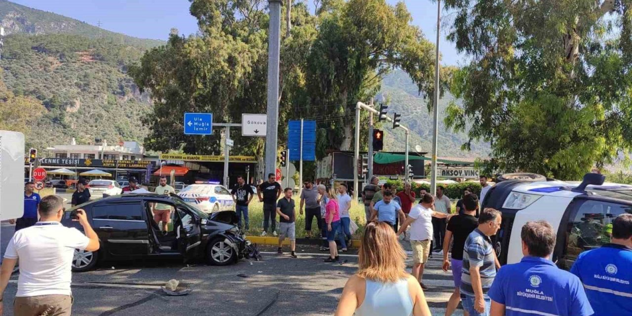 Gökova kavşağında kaza