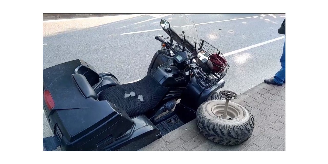 Mahalle Muhtarı ATV ile kaza yaptı