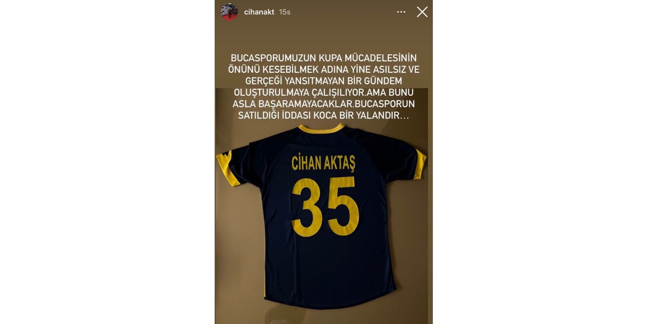 Cihan Aktaş, ‘Bucaspor 1928 satılıyor’ iddialarını yalanladı