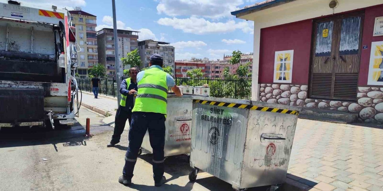 Siirt’te temizlik hizmetlerinde çalışmalar yoğunlaştı