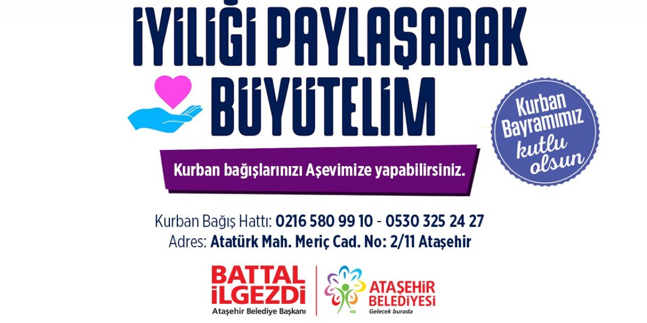 Ataşehir Belediyesi Aşevi, hayırsever vatandaşların kurban bağışlarını bekliyor