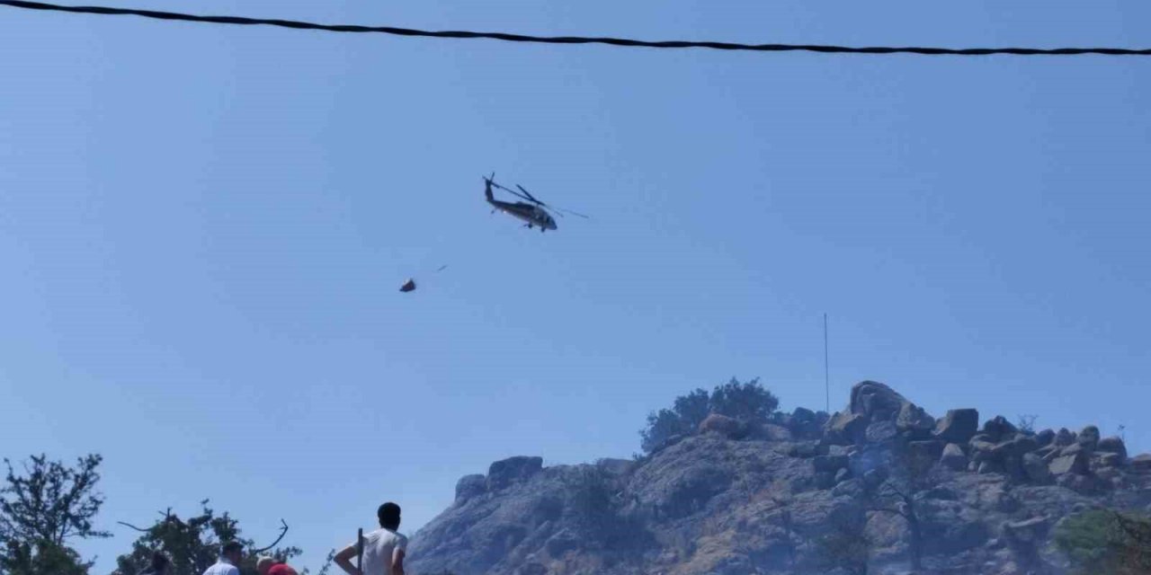 Bodrum’da otluk ve makilik yangını