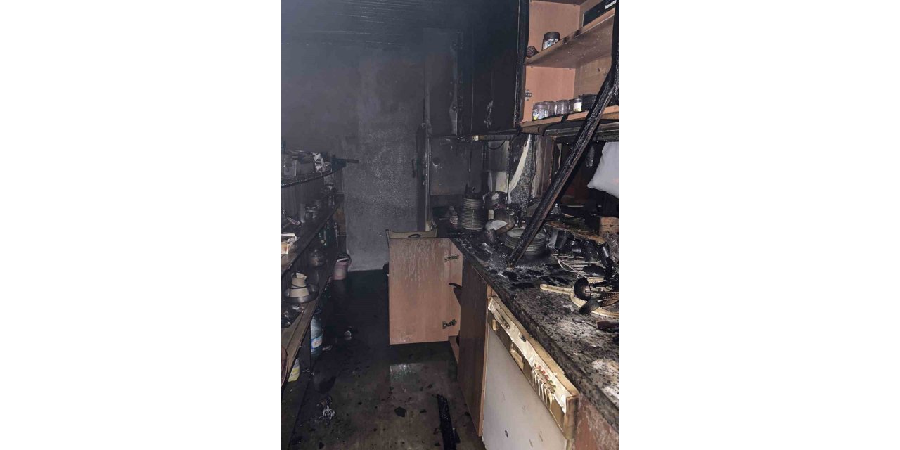 Muratlı’da ev yangını