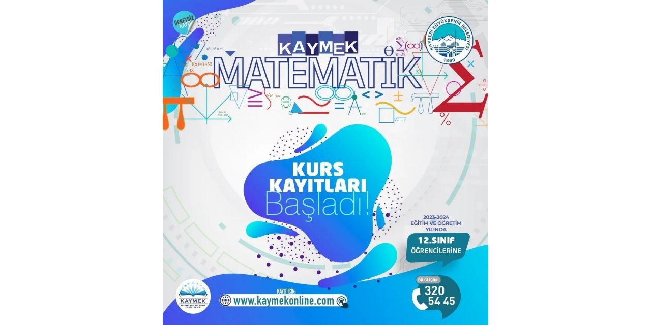 Büyükşehir’in ilgi gören Matematik Kampı kayıtları başladı