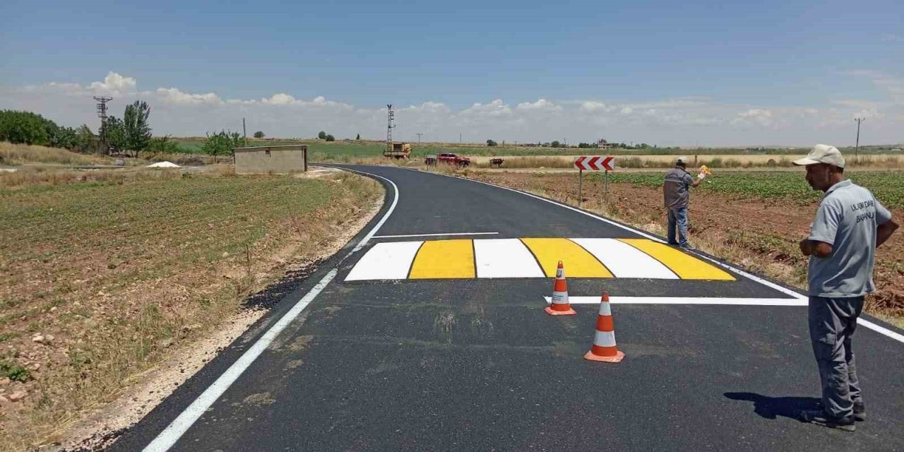 Şanlıurfa’da yollar işaretlendi