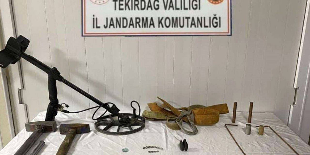 Tekirdağ’da kaçak kazı ve gümrük kaçağı içki operasyonunda 10 gözaltı